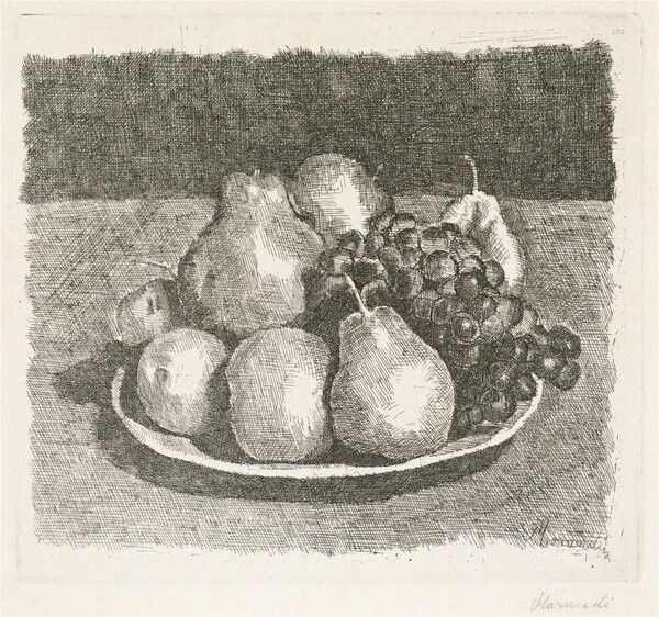 Still Life with Pears and Grapes