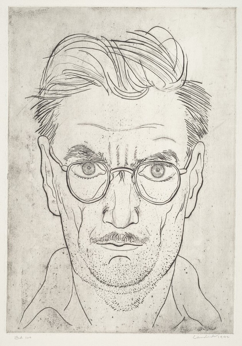 Self Portrait in a Shaving Mirror