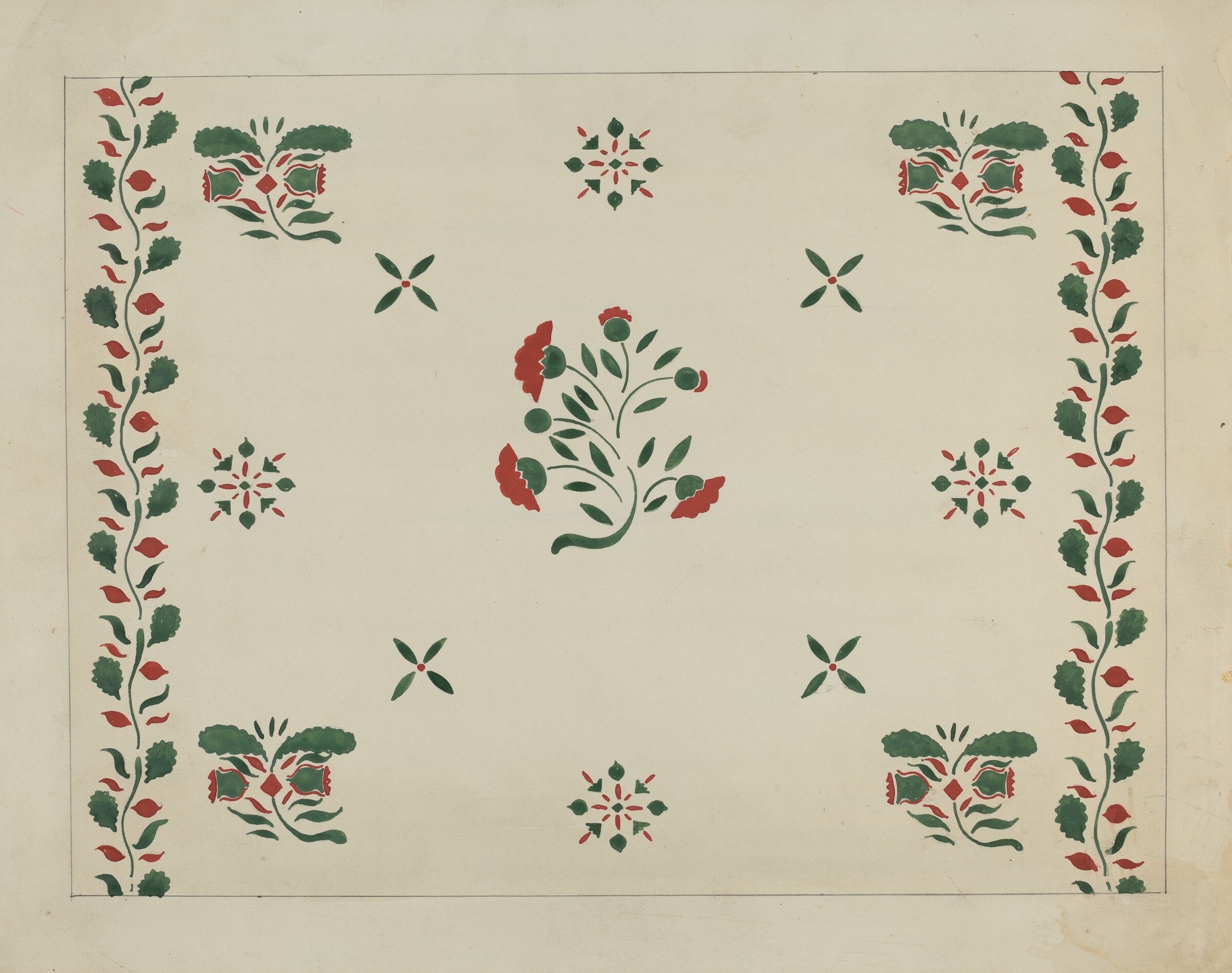 Wall Stencil (From an Inn), Ray Holden, c. 1936