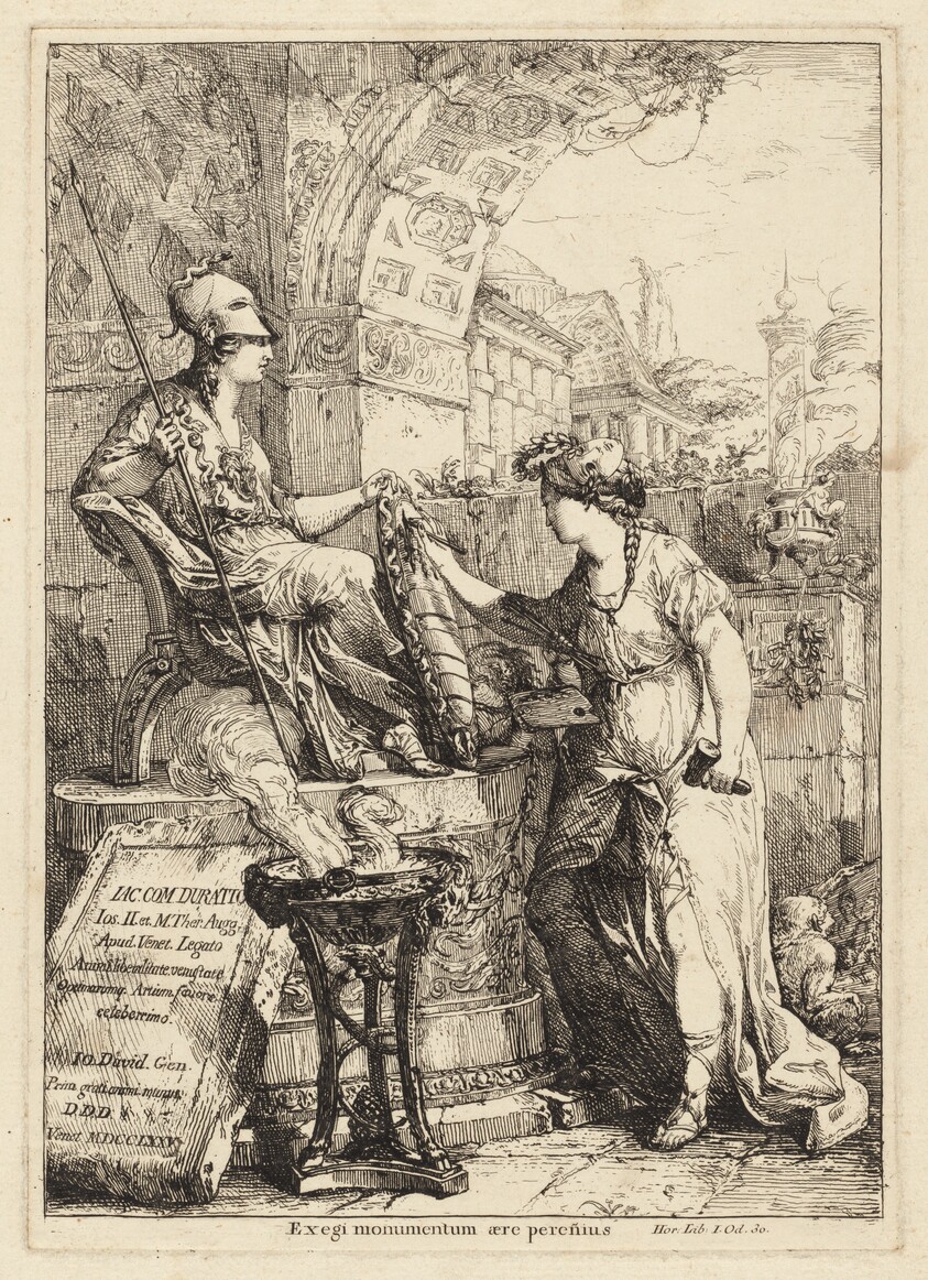 Exegi Monumentum (Art Inscribing Minerva's Shield)