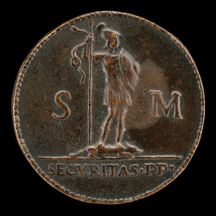 Armed Figure Standing on a Prostrate Wolf [reverse]