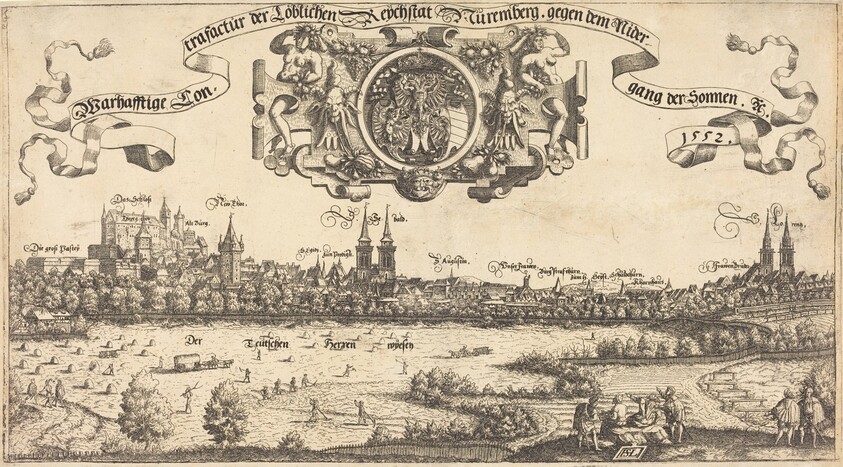 View of Nuremberg from the West [center section]