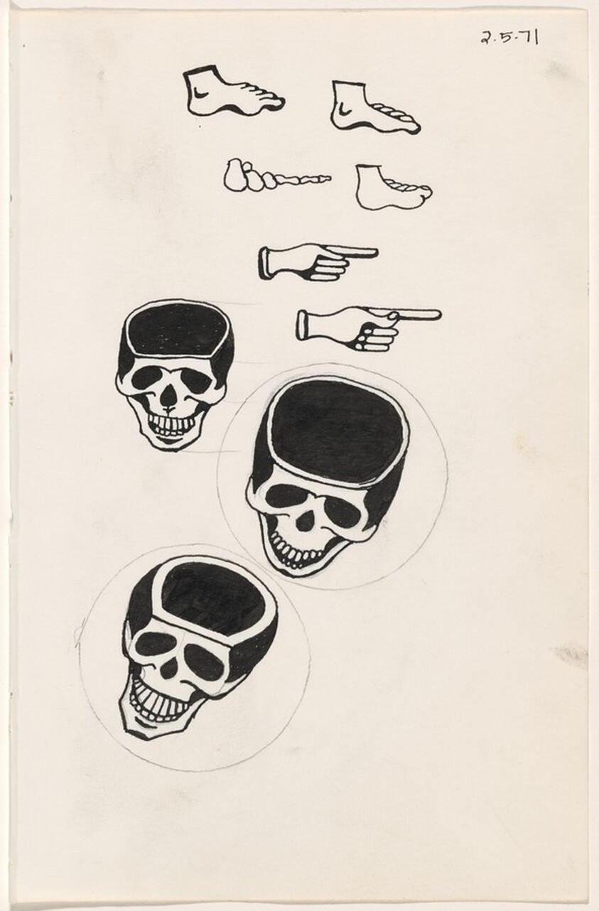 Untitled 2-5-71 [study for "tattoo" book]