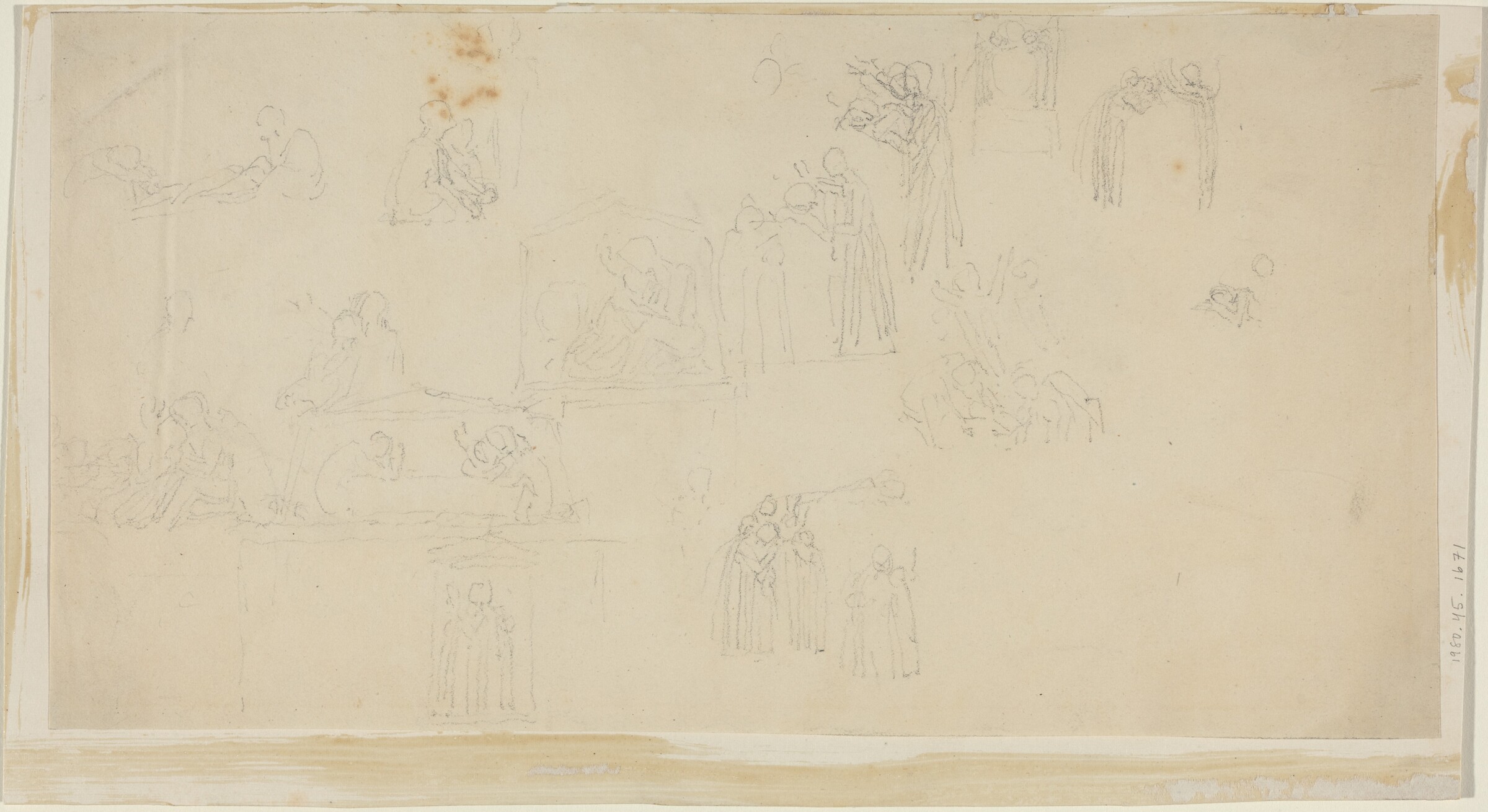 Sheet of Studies, John Flaxman