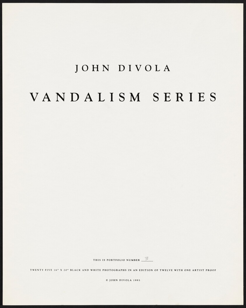 Vandalism Series