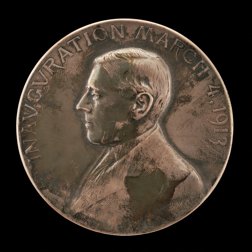 Woodrow Wilson Inaugural Medal [obverse]