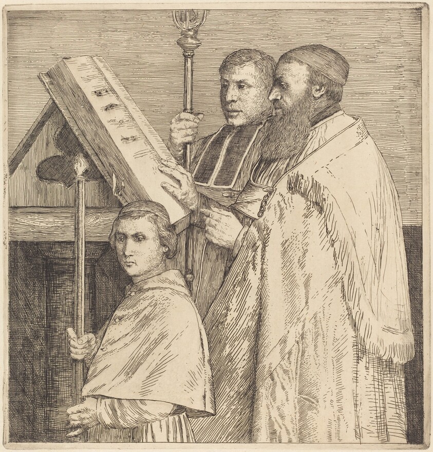 Choristers, 2nd plate (Le lutrin)