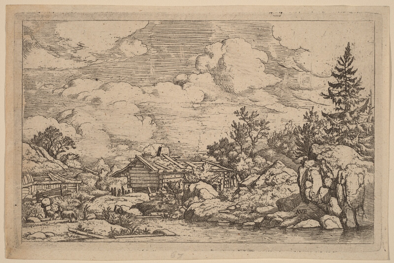 Three Goats at the River, Allart van Everdingen, probably c. 1645/1656