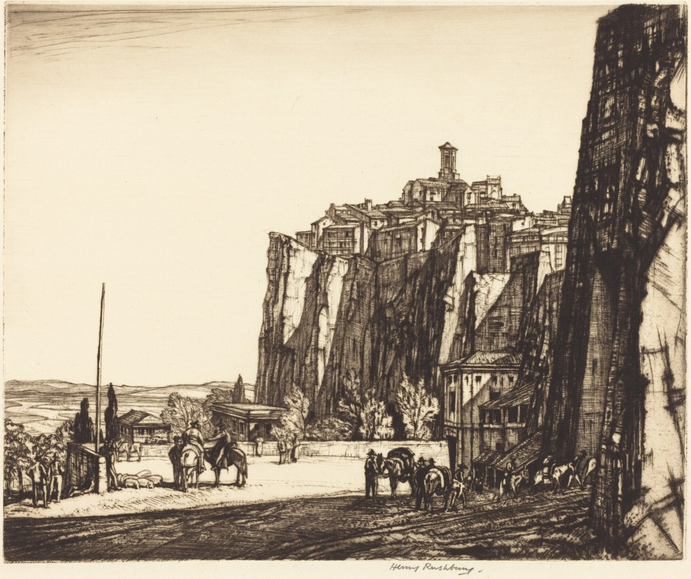 Porto Maggiore, Orvieto, Henry Rushbury, 1925