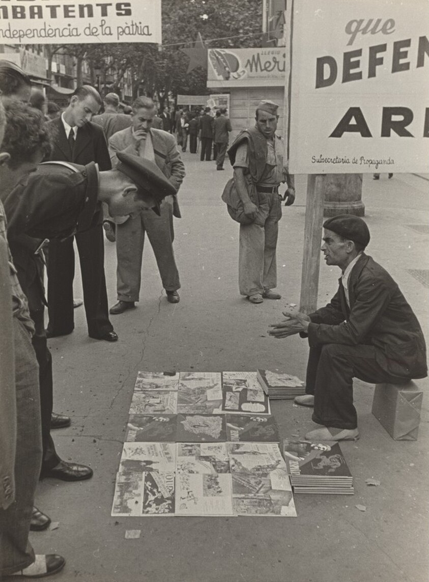 Street Vendor, Barcelona, Spanish Civil War