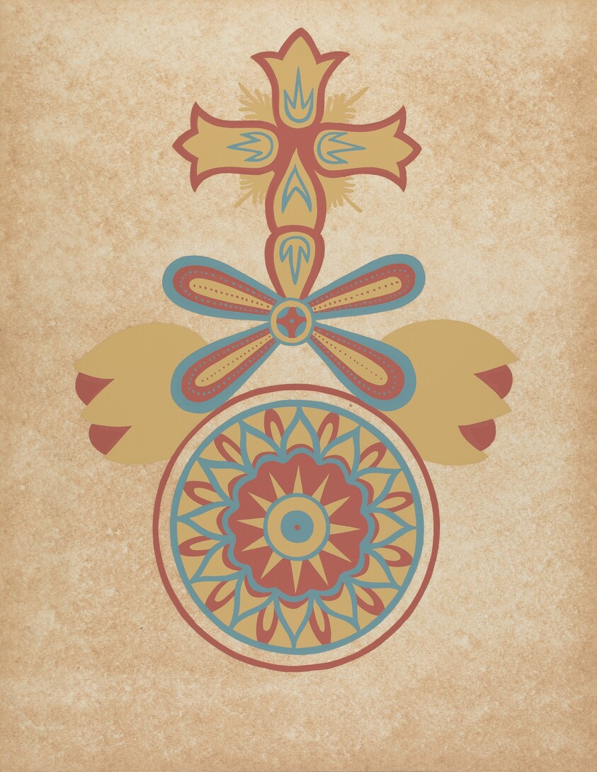 Santa Barbara Mission Doorway Design from the portfolio "Decorative Art of Spanish California"