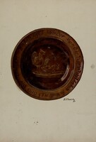 Pa. German Plate, Eugene Shellady, 1937