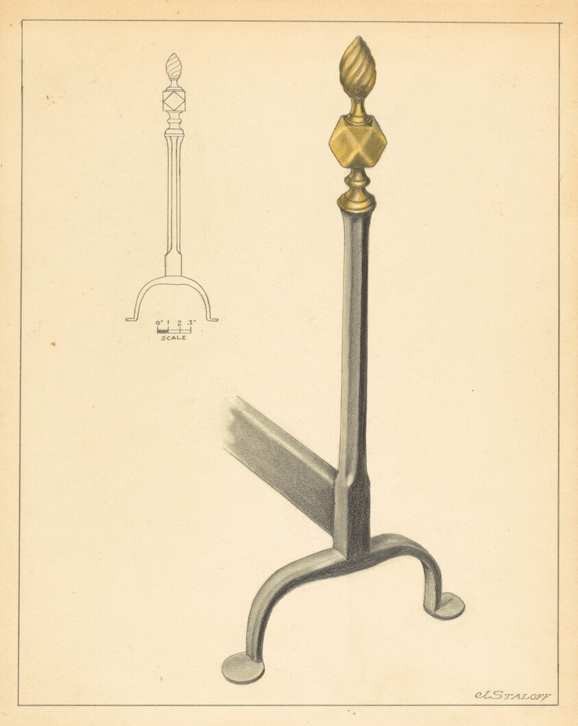 Andiron (one of pair)