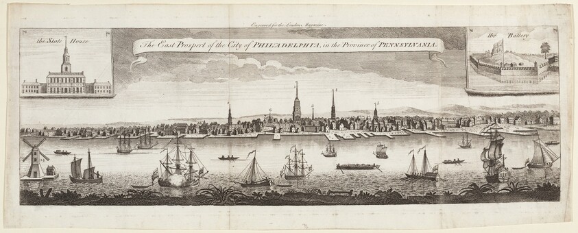 The East Prospect of the City of Philadelphia, in the Province of Pennsylvania