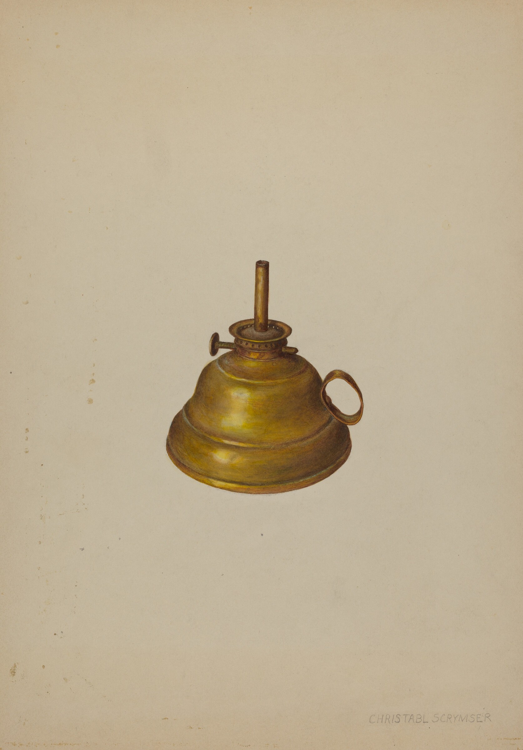 Camphene Lamp, Christabel Scrymser, c. 1940