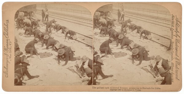 "The Gallant 25th Preparing to Embark for Cuba"