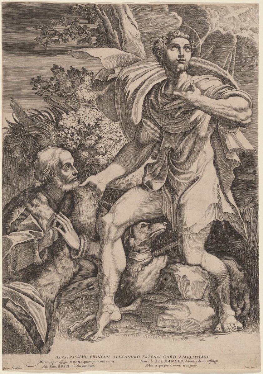 Saint Roch with a Donor