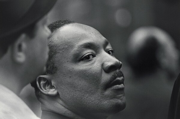 Dr. Martin Luther King, Jr. in the crowd at the United Nations