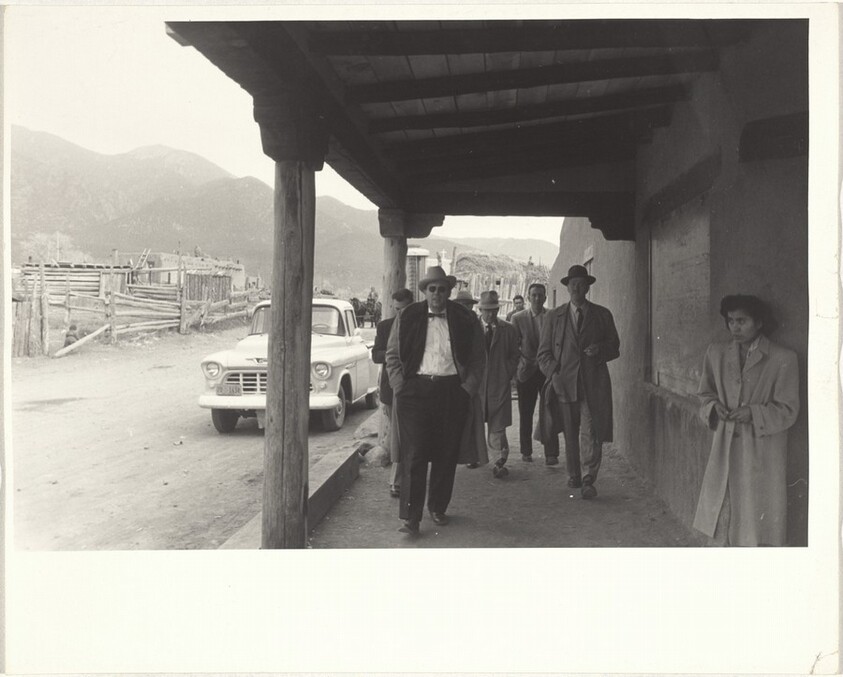 Group on main street--Taos, New Mexico