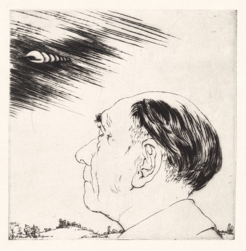 L'Homme qui Voit dans le Nuages (The Man who Sees in the Mist) [plate 4]