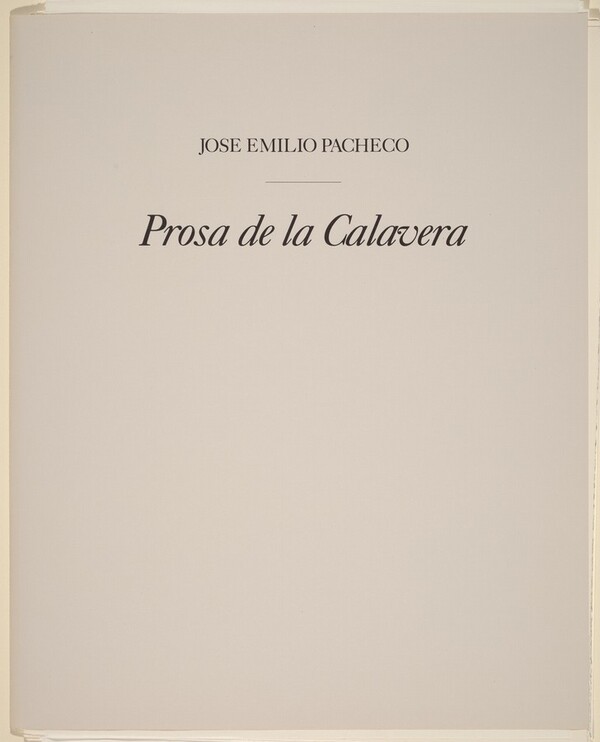 Prosa de la Calavera