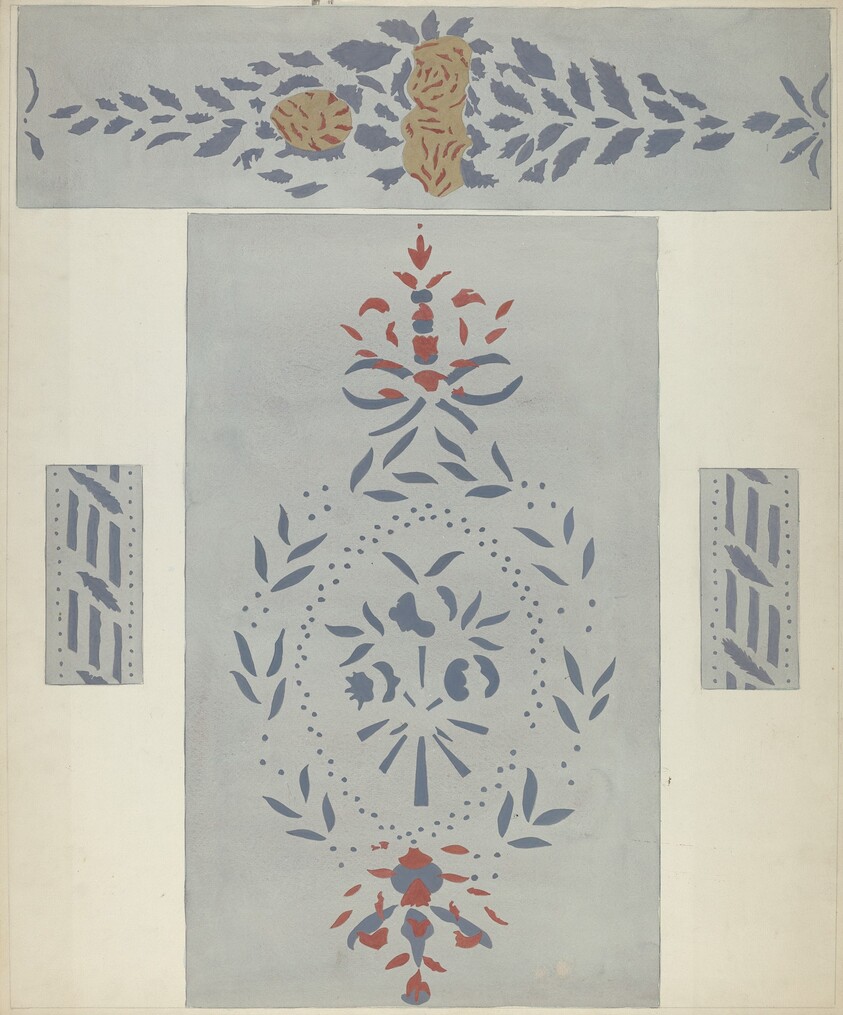 Stencilled Wall (Detail)