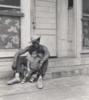 Jimmy Webster with His Father, Verne, Milton Rogovin, 1973