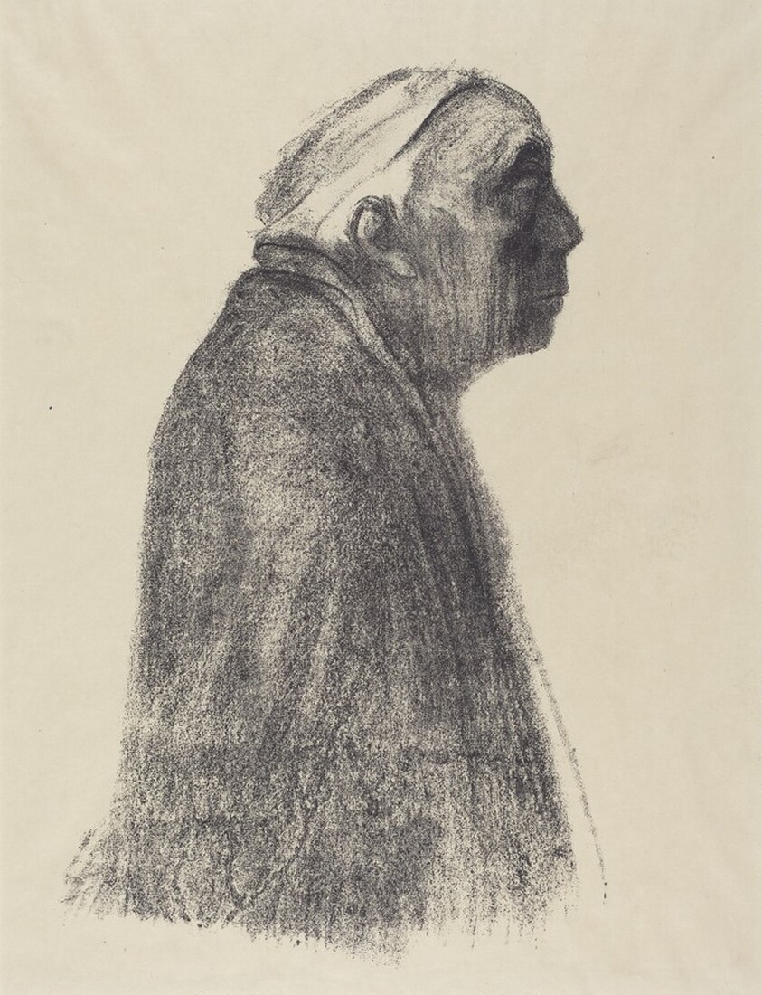 Self-Portrait in Profile Looking Right (Selbstbildnis in Profil nach Rechts)