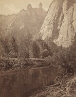 Cathedral Spires, Valley of the Yosemite, Eadweard Muybridge, 1872