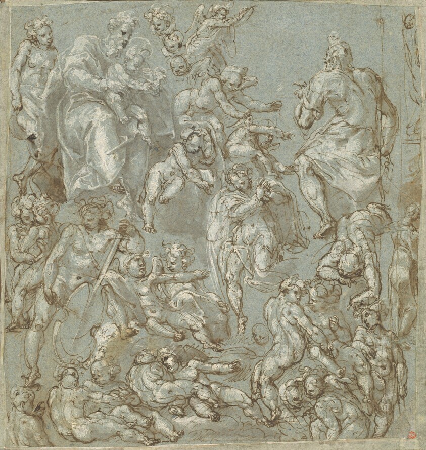 Saint Joseph and the Christ Child with Angels and Putti