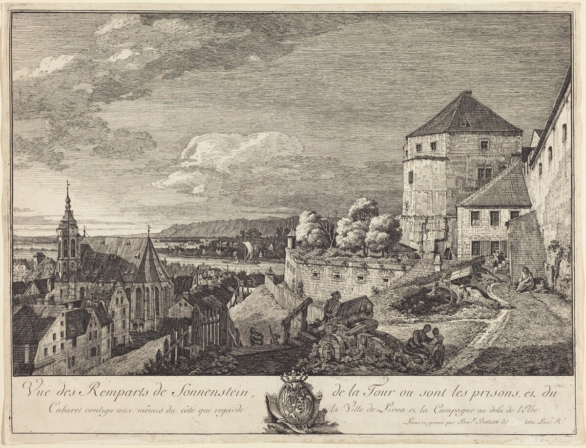 Vue des Remparts de Sonnenstein (View of the Ramparts of Sonnenstein)