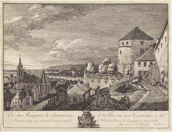 Vue des Remparts de Sonnenstein (View of the Ramparts of Sonnenstein)