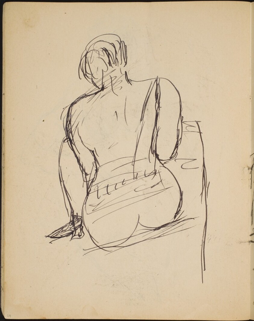 Sitzender Akt in Rückenansicht (Seated Nude from Behind) [p. 24]