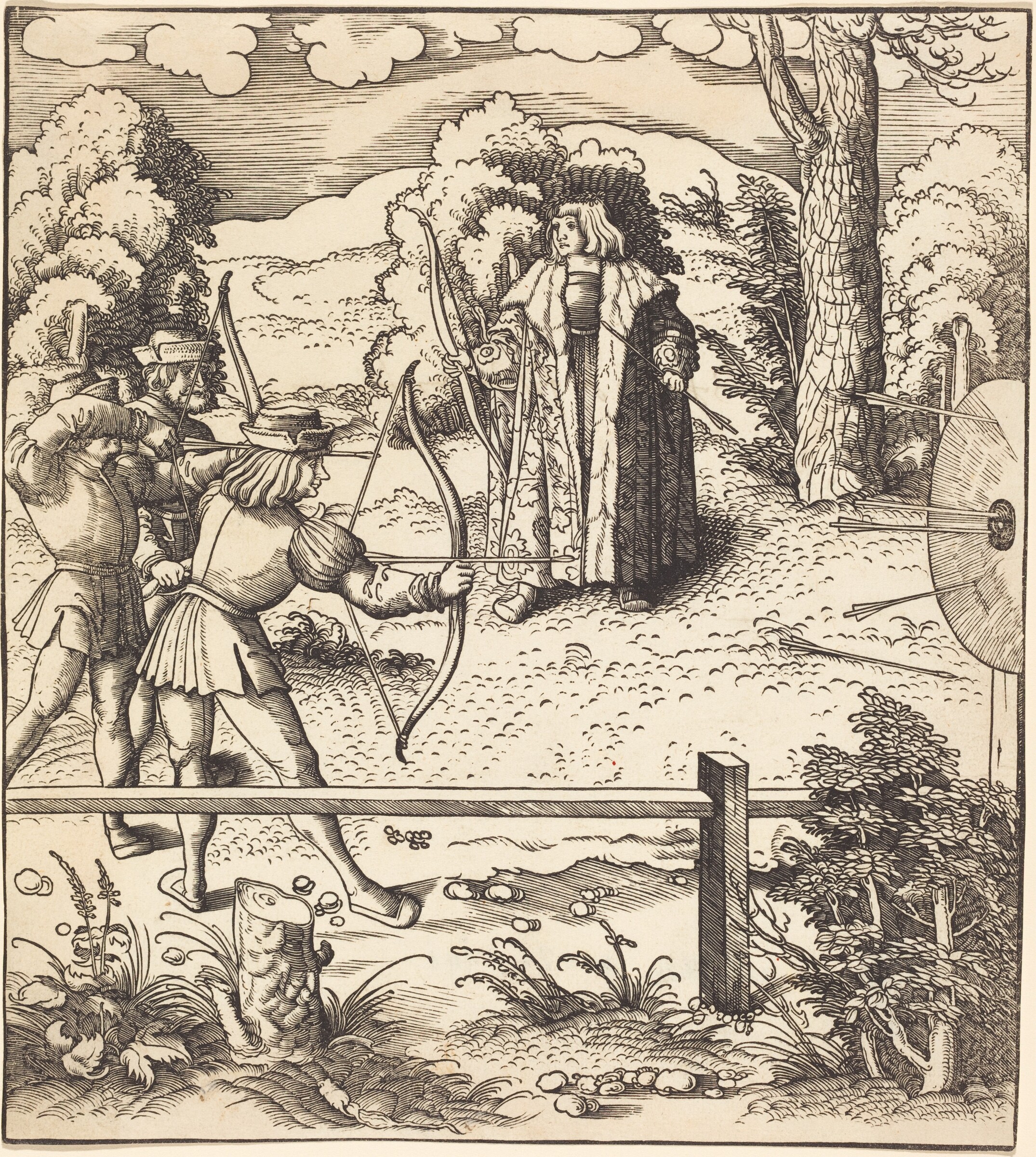 The Young White King at the Butts, Leonhard Beck, 1514/1516