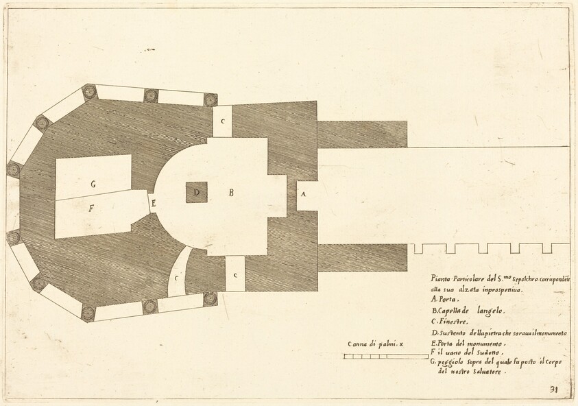 Plan of the Church of the Holy Sepulchre