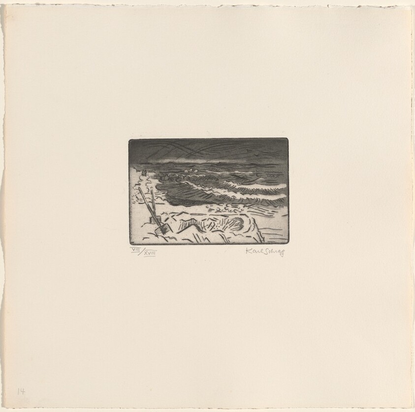 Sand and Gray Sea from By the Sea