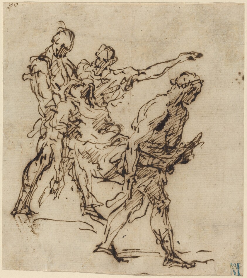 Figures Carrying a Body