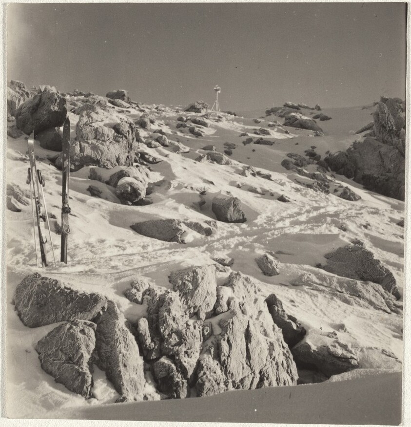 Skis in snow--Sports