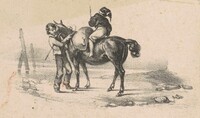 Youths and a Horse, American 19th Century, 19th century