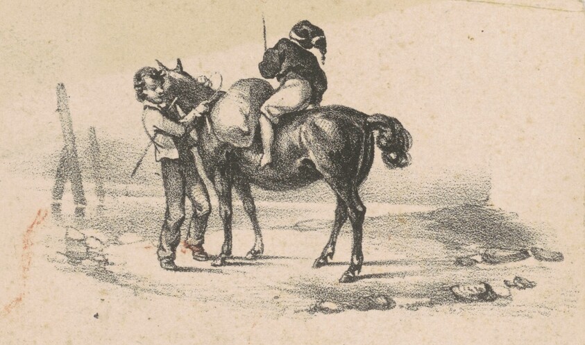 Youths and a Horse