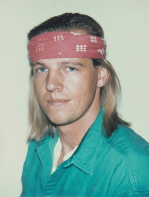 Unidentified Man (Young Blond Mole Over Lip), Andy Warhol, June 1986