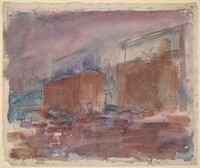 Grain Elevators at Weehawken, John Marin, c. 1912