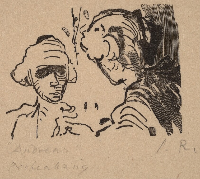 Illustration to V. Hofmannsthal, "Andreas"