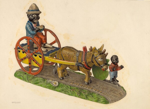 Toy Bank: Donkey and Cart