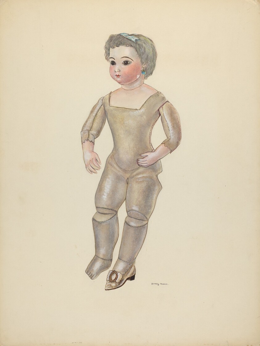 Doll with Bisque Head