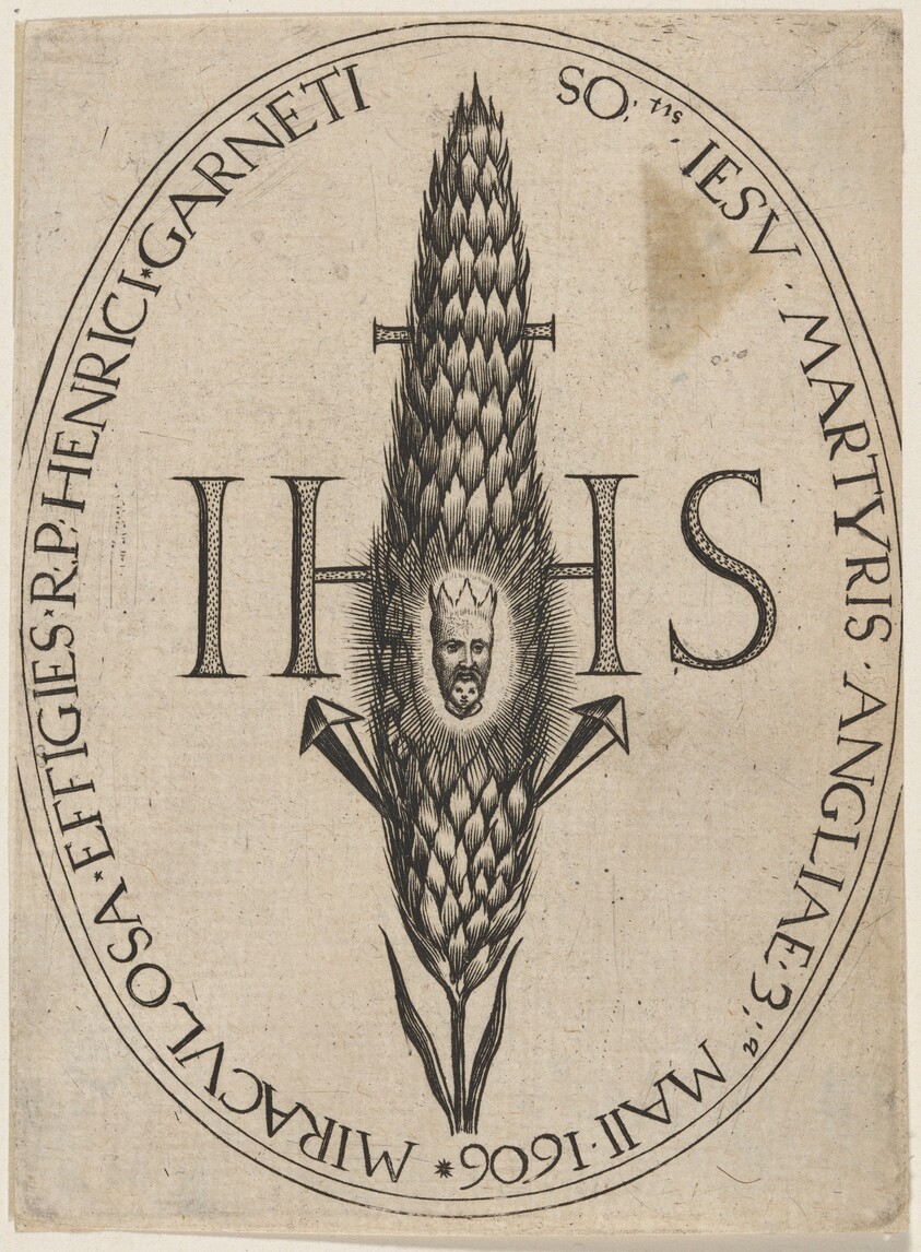 Henry Garnett, His Face in the Miraculous Corn Straw