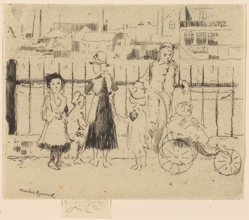Events over the Railings, Chelsea Embankment