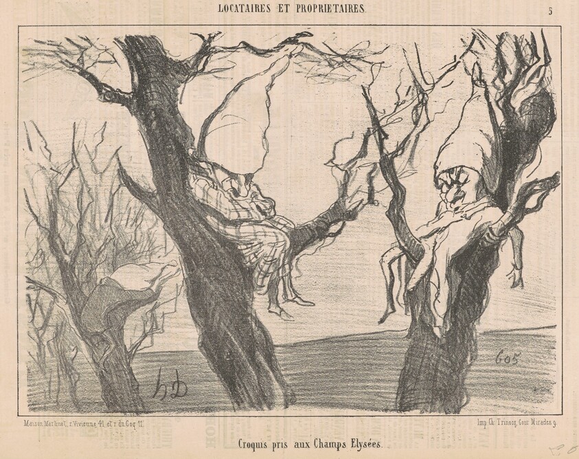 Croquis pris aux Champs Elysées