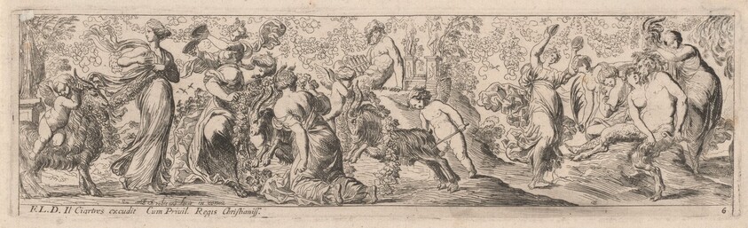 Putto Herding Goats through Garlands