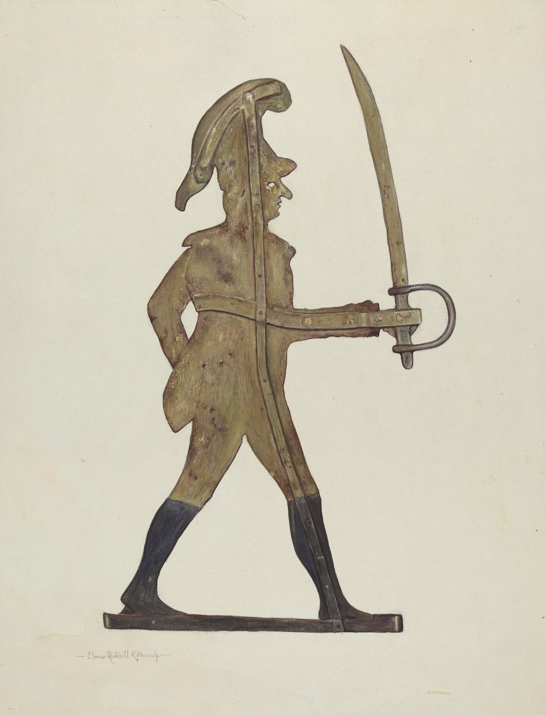Weather Vane - Count Casimir Pulaski, Elmer R. Kottcamp, c. 1940
